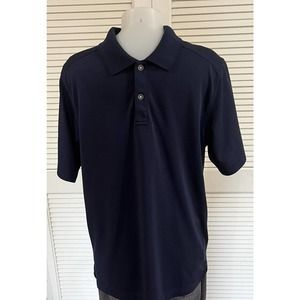 Callaway Opti-dri Blank Golf Polo Sz Large Peacoat Navy Blue Performance
